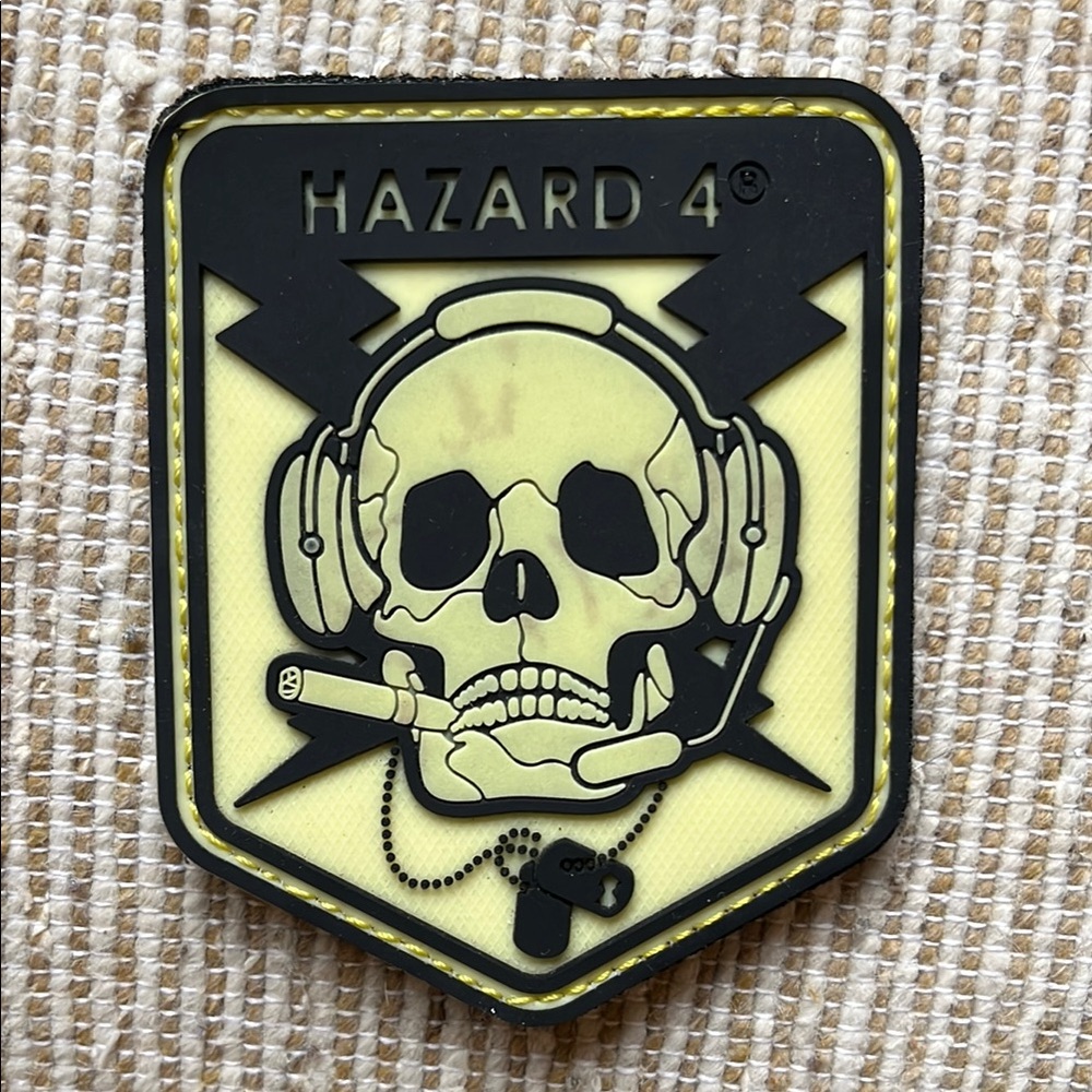 Hazard 4 Skull Morale Tactical Patch - Velcro backing